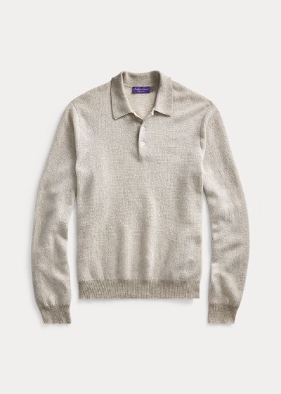 Men's Ralph Lauren Cashmere Polo-Collar Sweater | 538409VNS